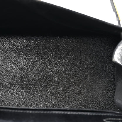 Hermes Lizard Mini Kelly Sellier 20 Black 5 of 16