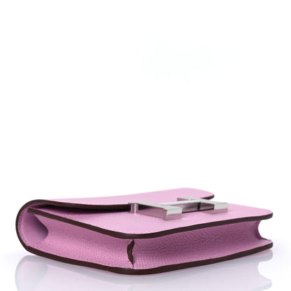 Hermes Epsom Constance Slim Wallet Mauve Sylvestre 5 of 13