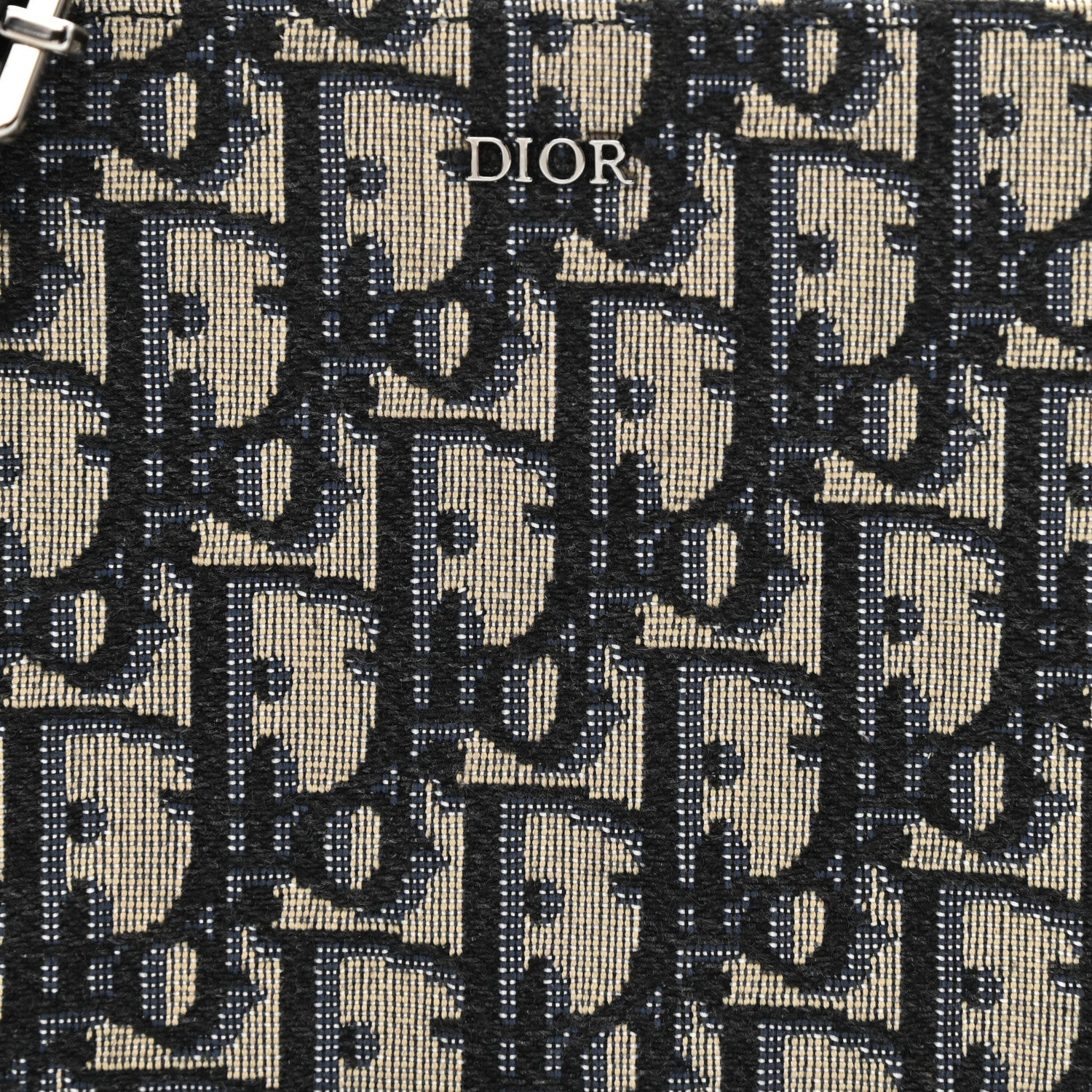 Christian Dior Oblique Pouch Navy Blue 10 of 11