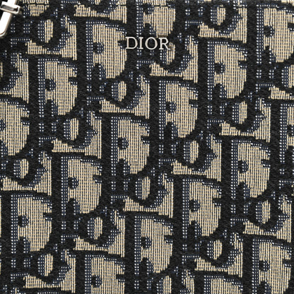 Christian Dior Oblique Pouch Navy Blue 10 of 11