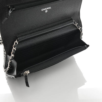 Chanel Caviar Quilted Wallet On Chain WOC Black 5 of 8