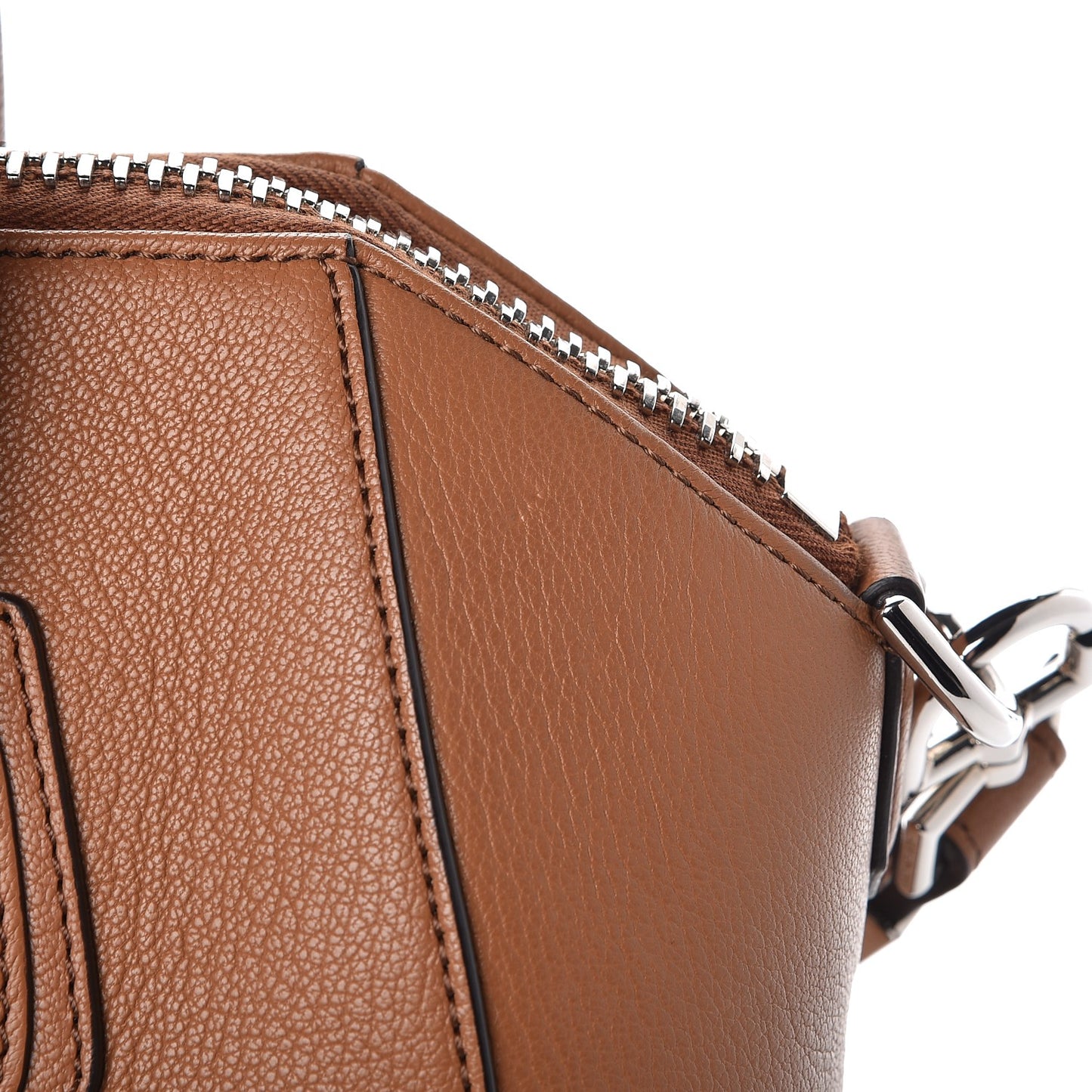 Sugar Goatskin Small Antigona Caramel