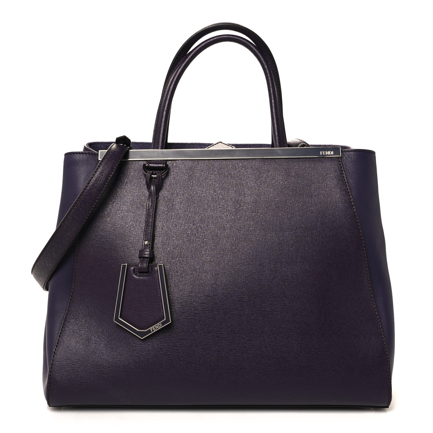 Fendi Vitello Elite Regular 2Jours Tote Ametista 1 of 12