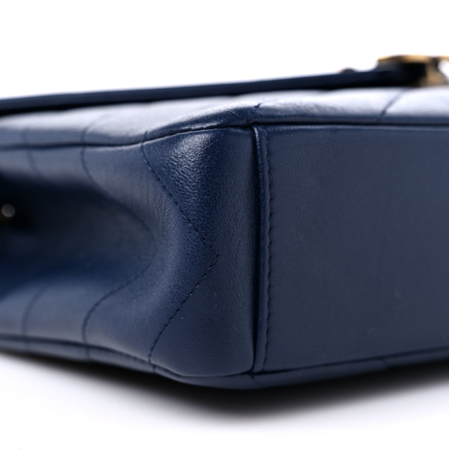 Lambskin Chevron Medium Coco Envelope Flap Navy