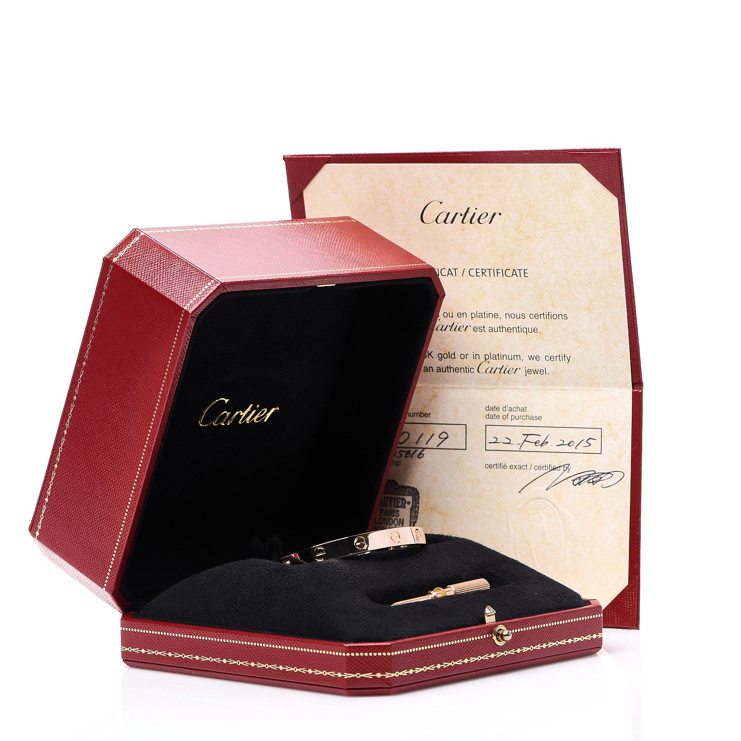 Cartier 18K Pink Gold LOVE Bracelet 16 4 of 4