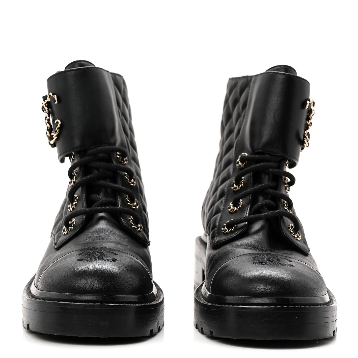Calfskin Cap Toe CC Riding Boots 39 Black