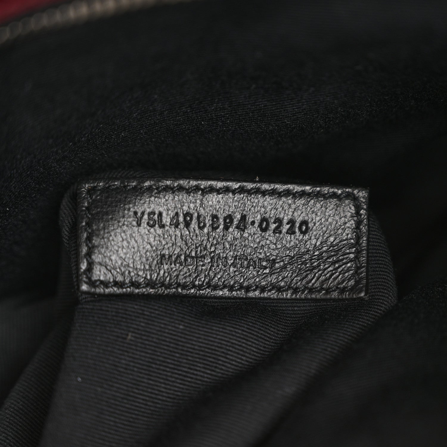 Saint Laurent Crinkled Calfskin Matelasse Monogram Medium Niki Chain Satchel Rouge Legion 7 of 13