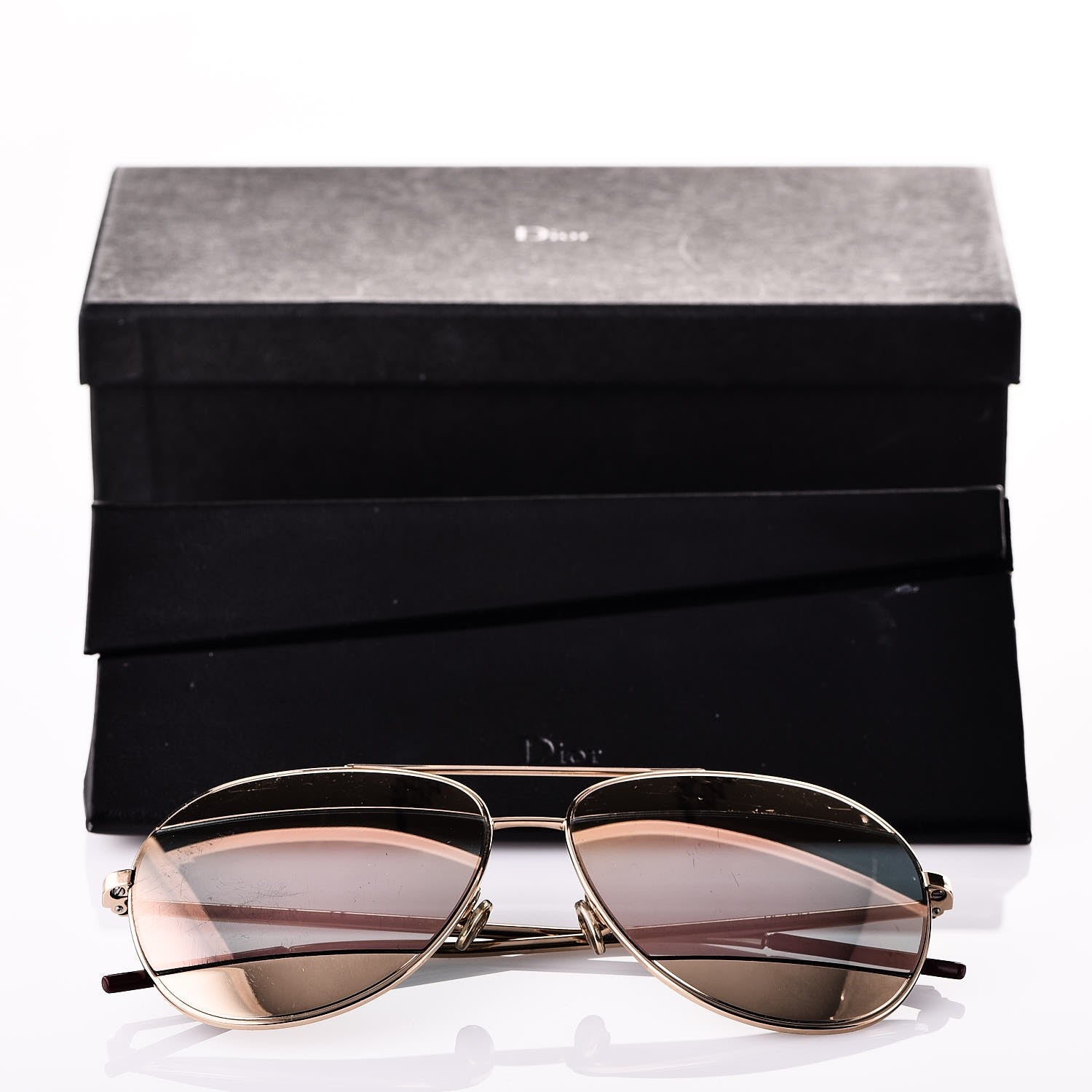 Christian Dior Split 1 Aviator Sunglasses Rose Gold 7 of 7