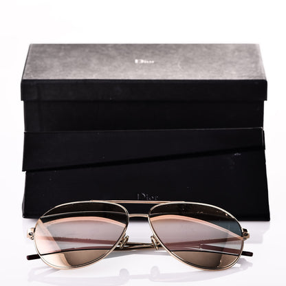 Christian Dior Split 1 Aviator Sunglasses Rose Gold 7 of 7