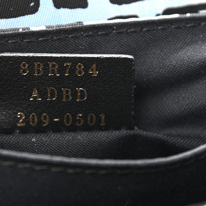 Fendi X JOSHUA VIDES Nylon FF Cloudy Mini Belt Baguette Bag White Celeste Black 7 of 10