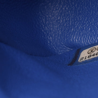 Chanel Patent Calfskin Quilted Mini Rectangular Flap Blue 7 of 7
