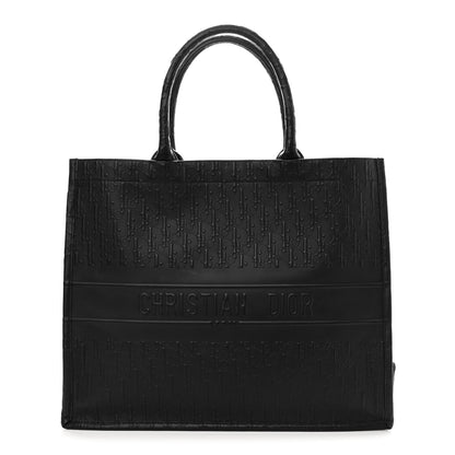 Christian Dior Oblique Calfskin Embossed Large Book Tote Black 1 of 11
