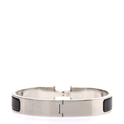 Hermes Matte Enamel Narrow Clic Clac HH Bracelet GM Black 3 of 5