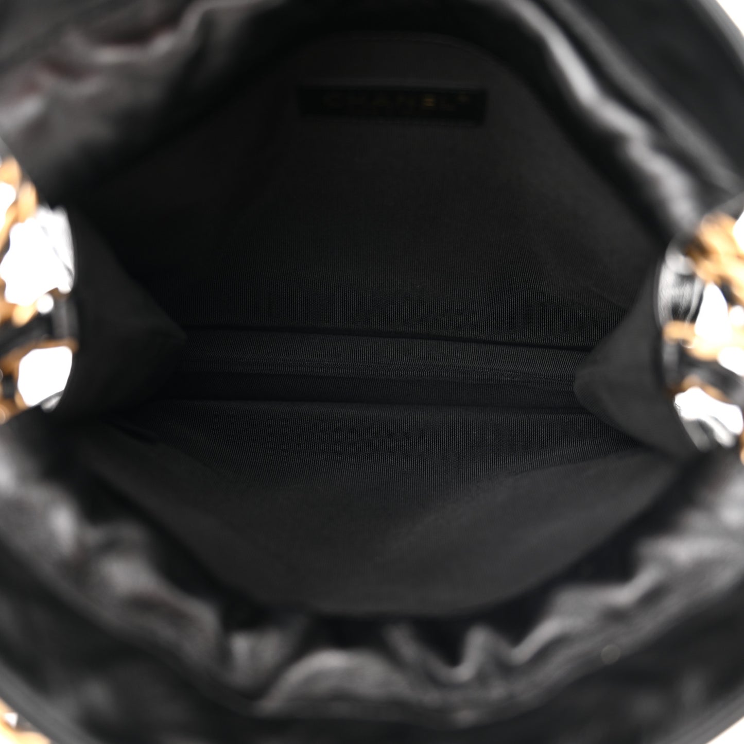 Lambskin Small Shopping Bag Black