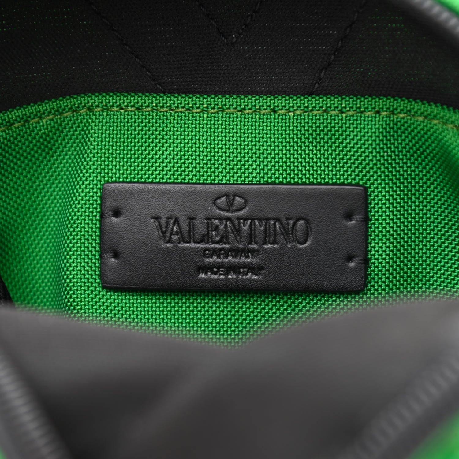 Valentino Garavani Nylon VLTN Print Mini Backpack Green White 6 of 9