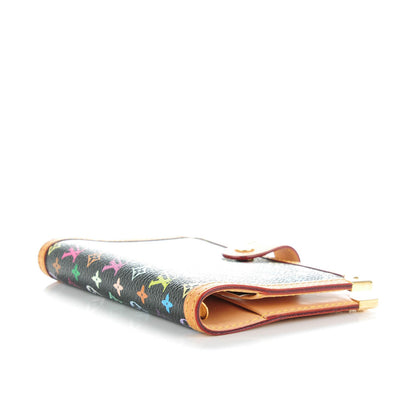 Louis Vuitton Monogram Multicolor Small Ring Agenda Cover Black 4 of 7