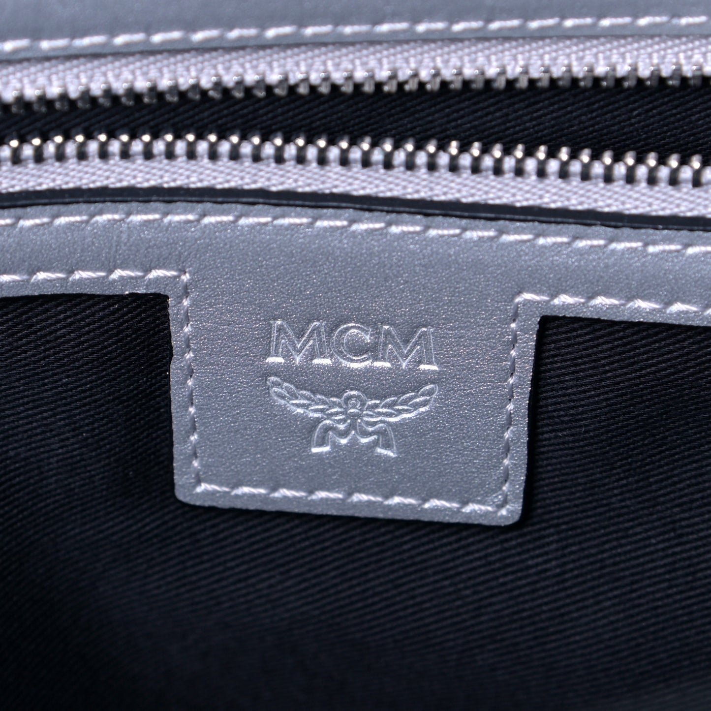 Metallic Visetos Medium Anya Shopper Tote Silver