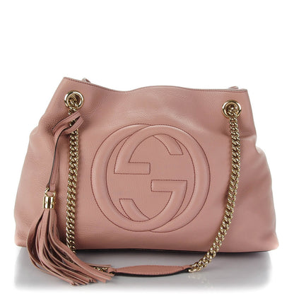 Gucci Cellarius Calfskin Medium Soho Chain Shoulder Bag Dark Cipria 1 of 7