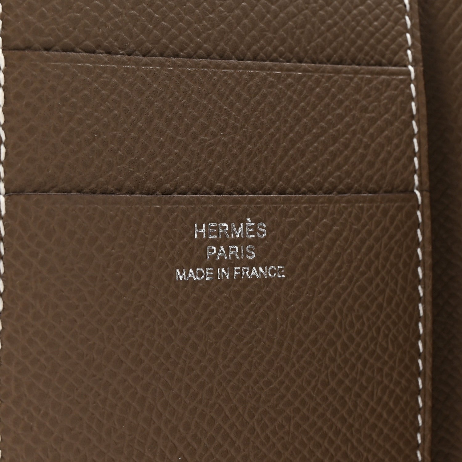 Hermes Epsom Tri-Fold Compact Bearn Wallet Etoupe 6 of 8