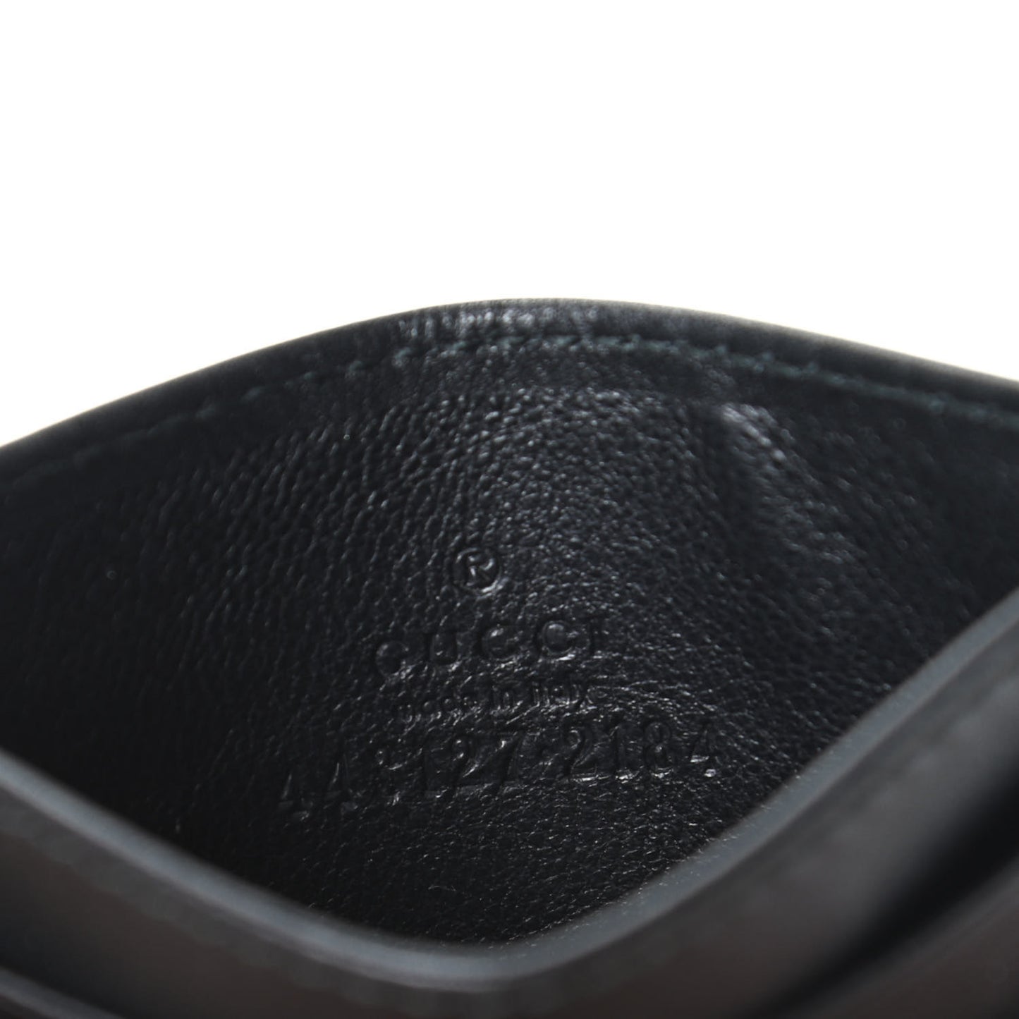 Calfskin Matelasse GG Marmont Card Holder Black