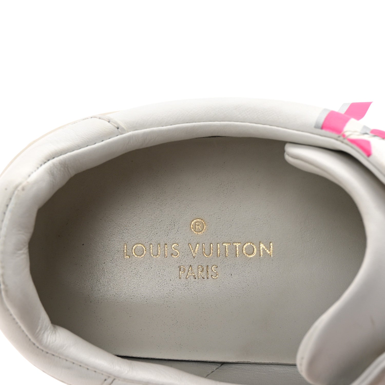 Louis Vuitton Monogram Time Out Sneakers 37.5 White Rose 8 of 9