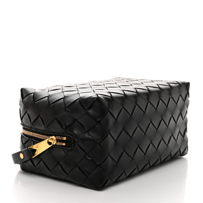 Bottega Veneta Nappa Intrecciato Zip Wristlet Clutch Black 4 of 8