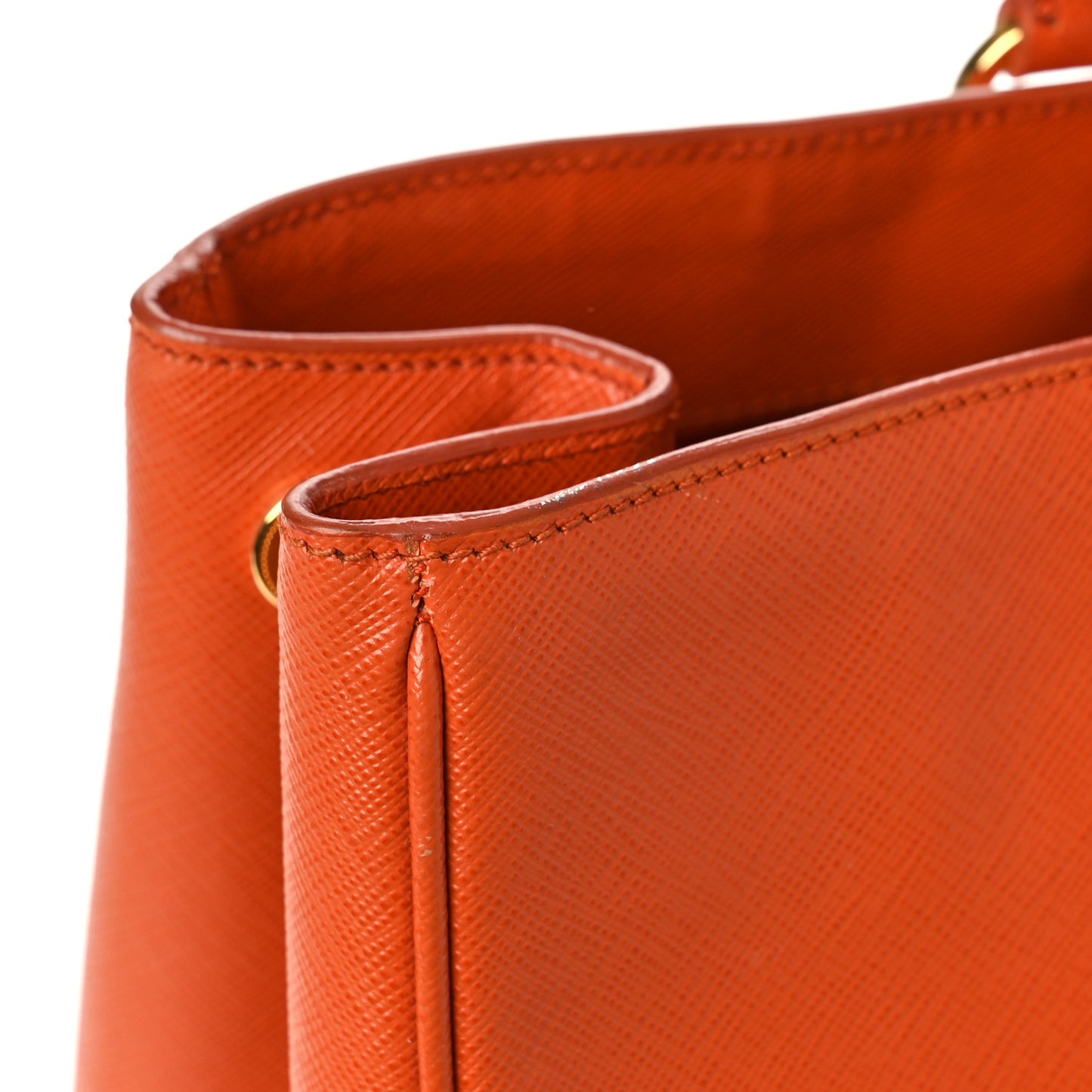 Saffiano Lux Large Tote Papaya