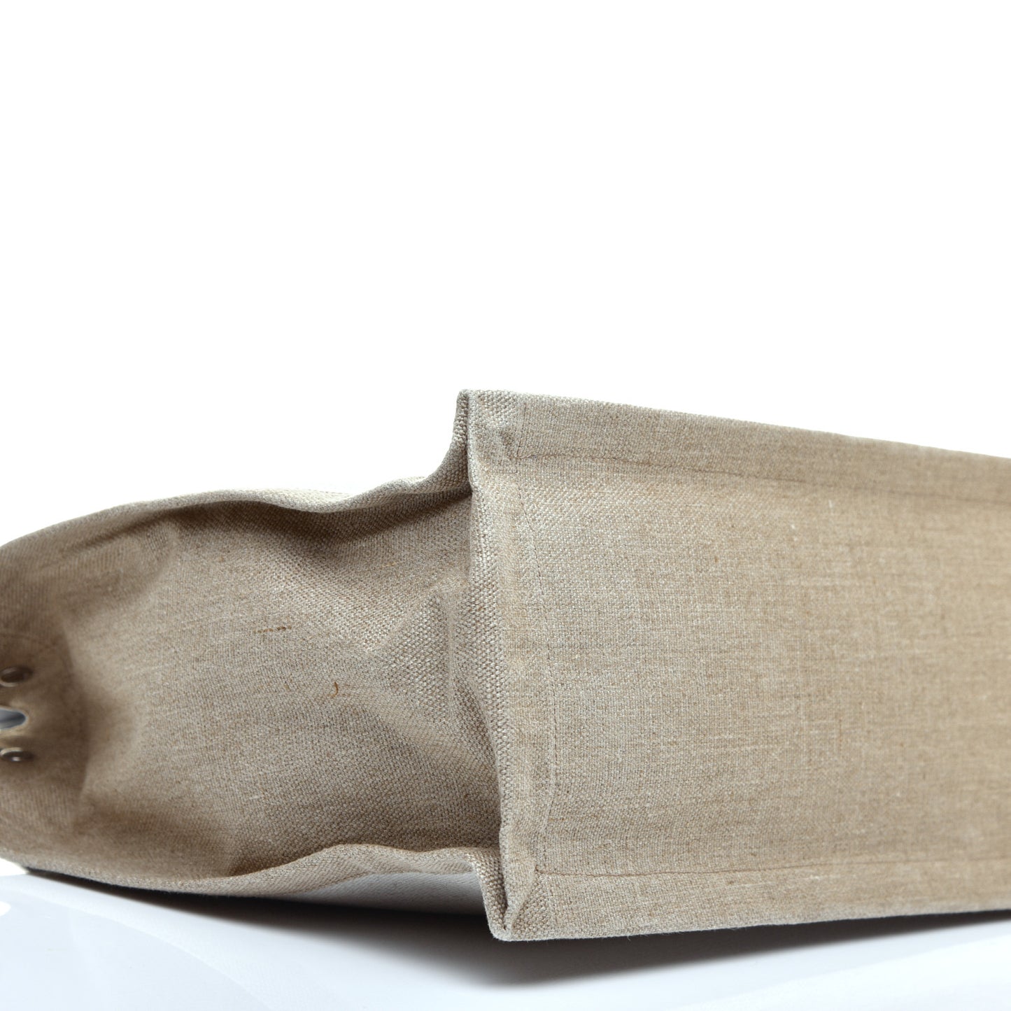 Linen Calfskin Rive Gauche Tote Optic White