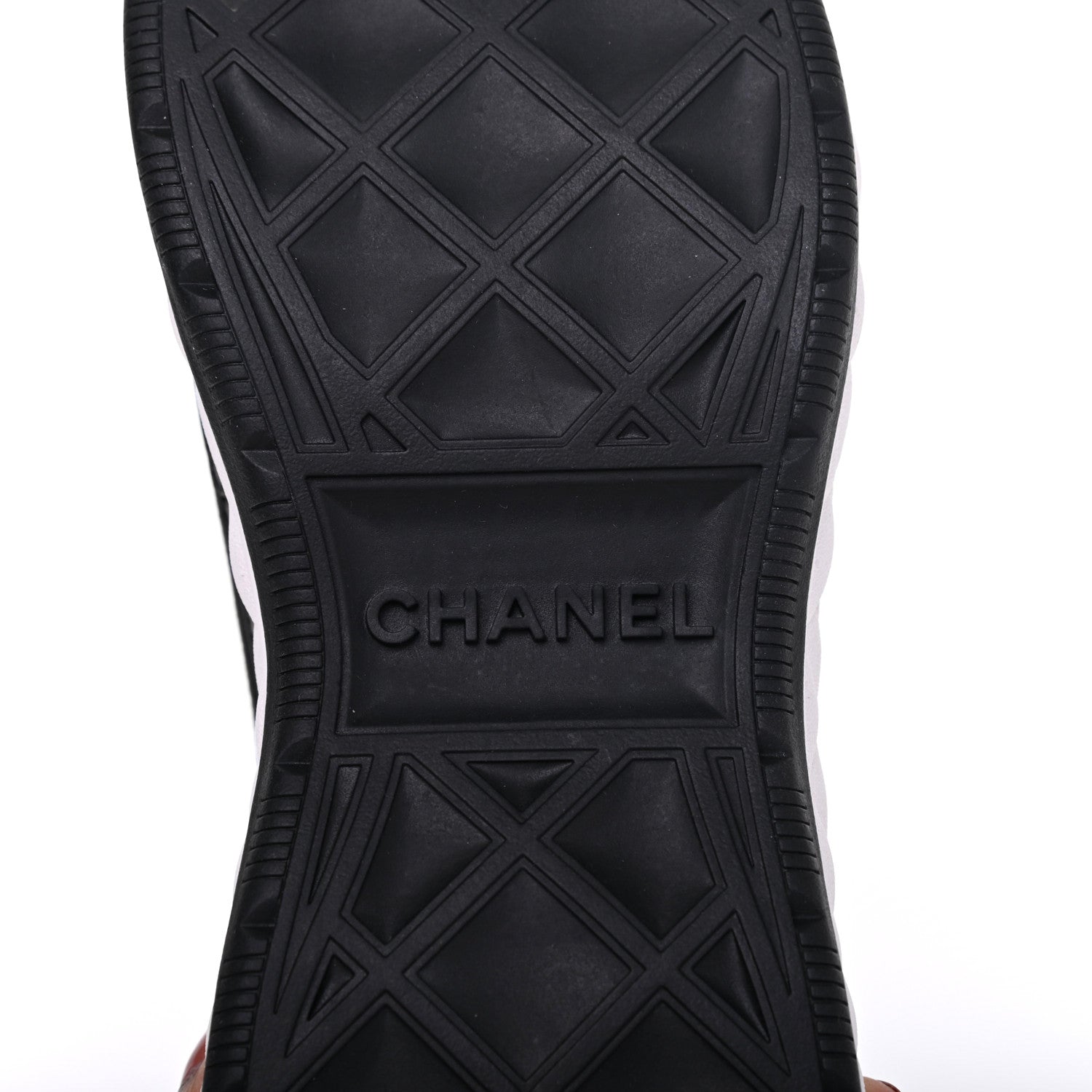 Chanel Fabric Calfskin Suede CC Sneakers 37.5 Black 6 of 9