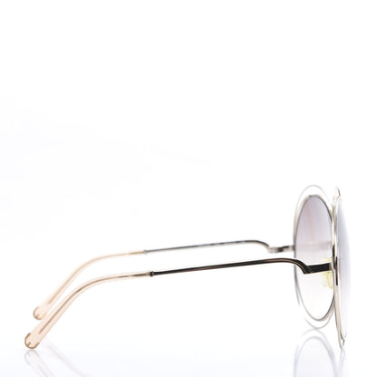 Chloe Metal Oversize Round Carlina Oversized Round Sunglasses CE114S Silver 3 of 7
