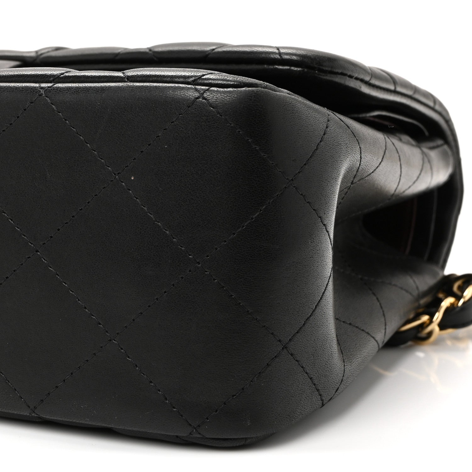 Chanel Lambskin Quilted Jumbo Double Flap Black 10 of 10