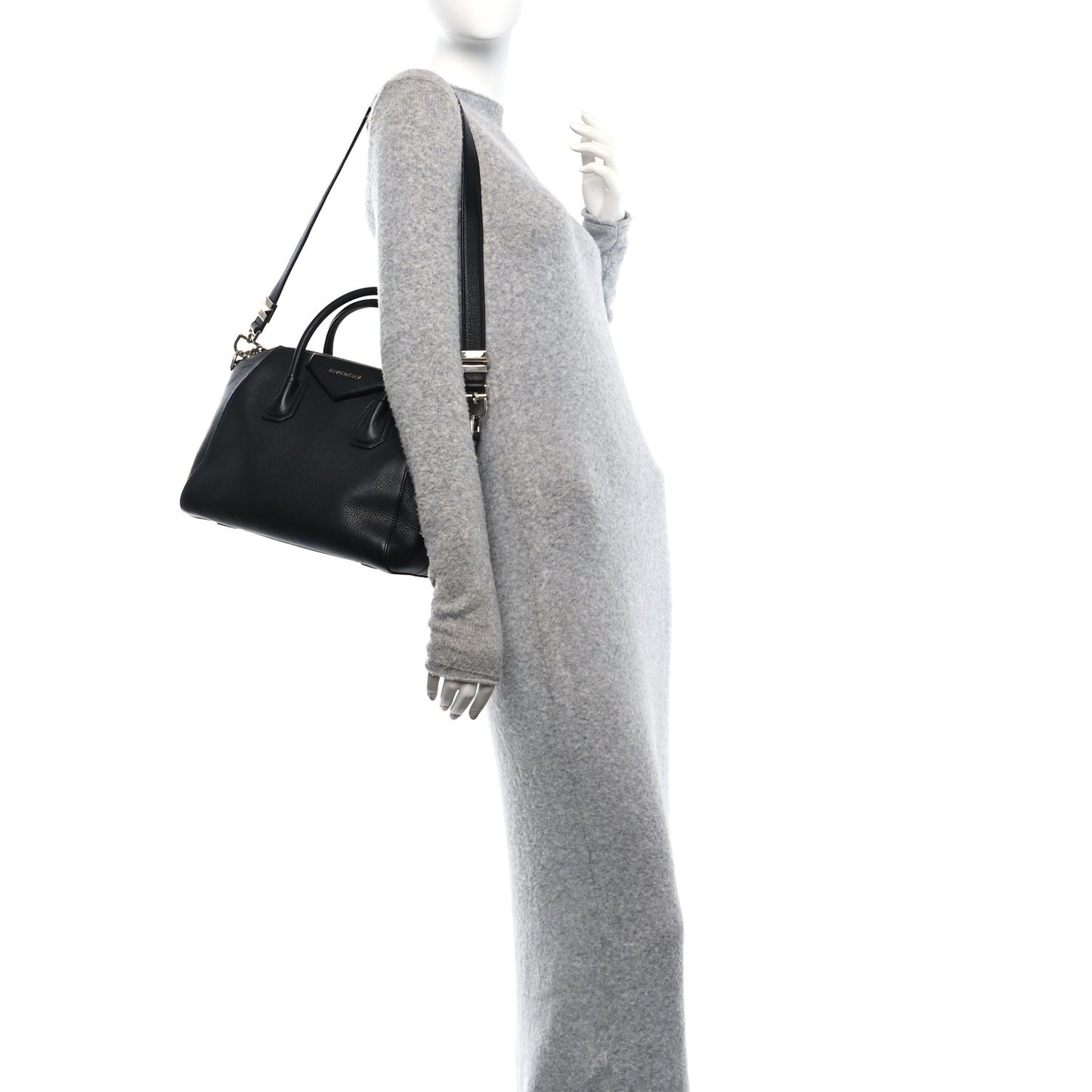 Sugar Goatskin Small Antigona Black