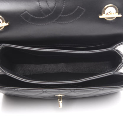 Chanel Lambskin Quilted Small Trendy CC Dual Handle Flap Bag Black 5 of 14