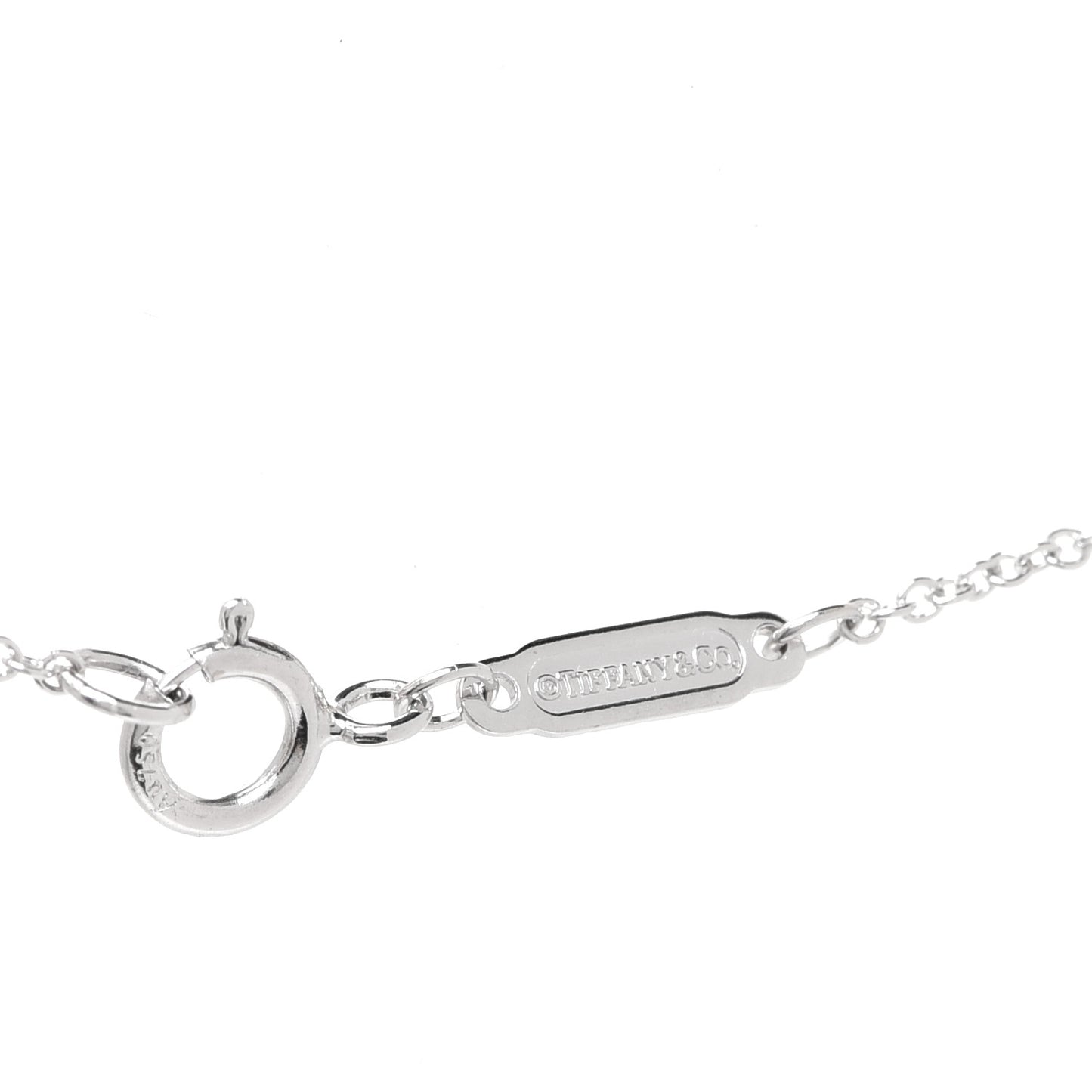 18K White Gold Diamond Small Ampersand Pendant Necklace