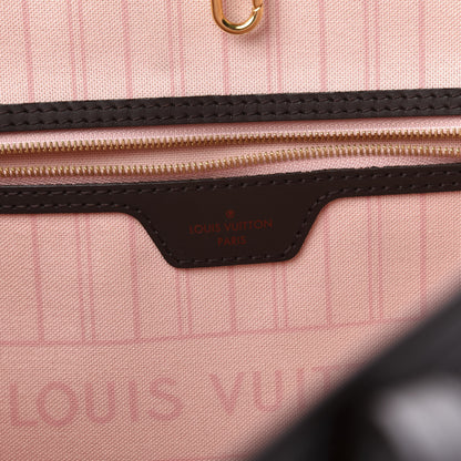 Louis Vuitton Damier Ebene Neo Neverfull MM Rose Ballerine 9 of 14