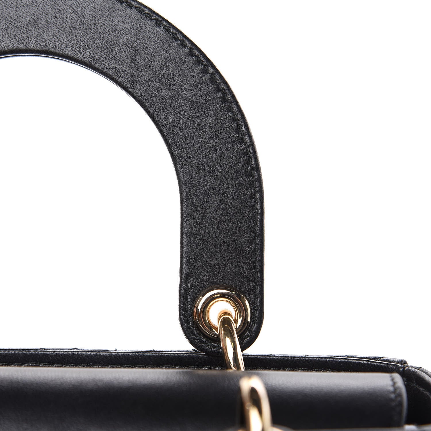Christian Dior Lambskin Cannage Small Lucky Badges My Lady Dior Black 11 of 11
