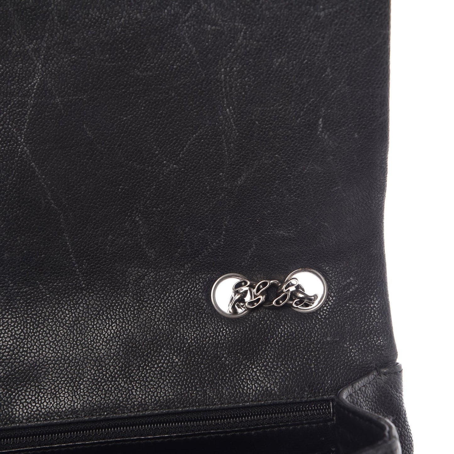 Washed Caviar Quilted 2.55 Reissue 227 Bijoux Chain Flap Black
