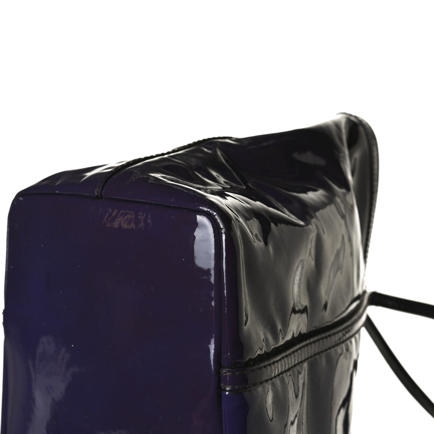 Patent Shopping Tote Purple