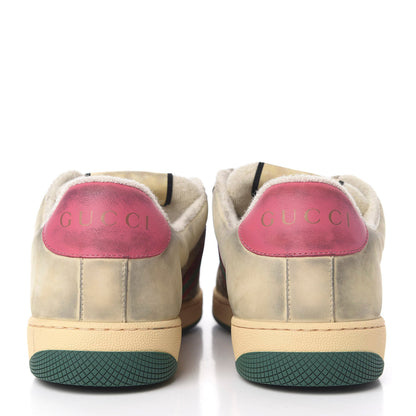 Gucci GG Monogram Calfskin Web Mens Screener Sneakers 9 New Sand Dusty Milk Pink 7 of 9