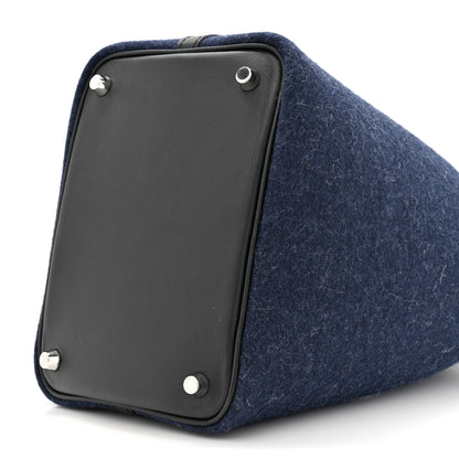 Hermes Feutre Swift Picotin Lock 18 PM Bleu Nuit Black 9 of 10