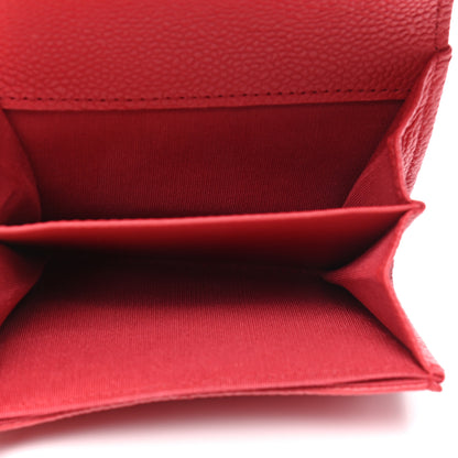 Chanel Caviar Quilted Boy Flap Card Holder Red 5 of 8