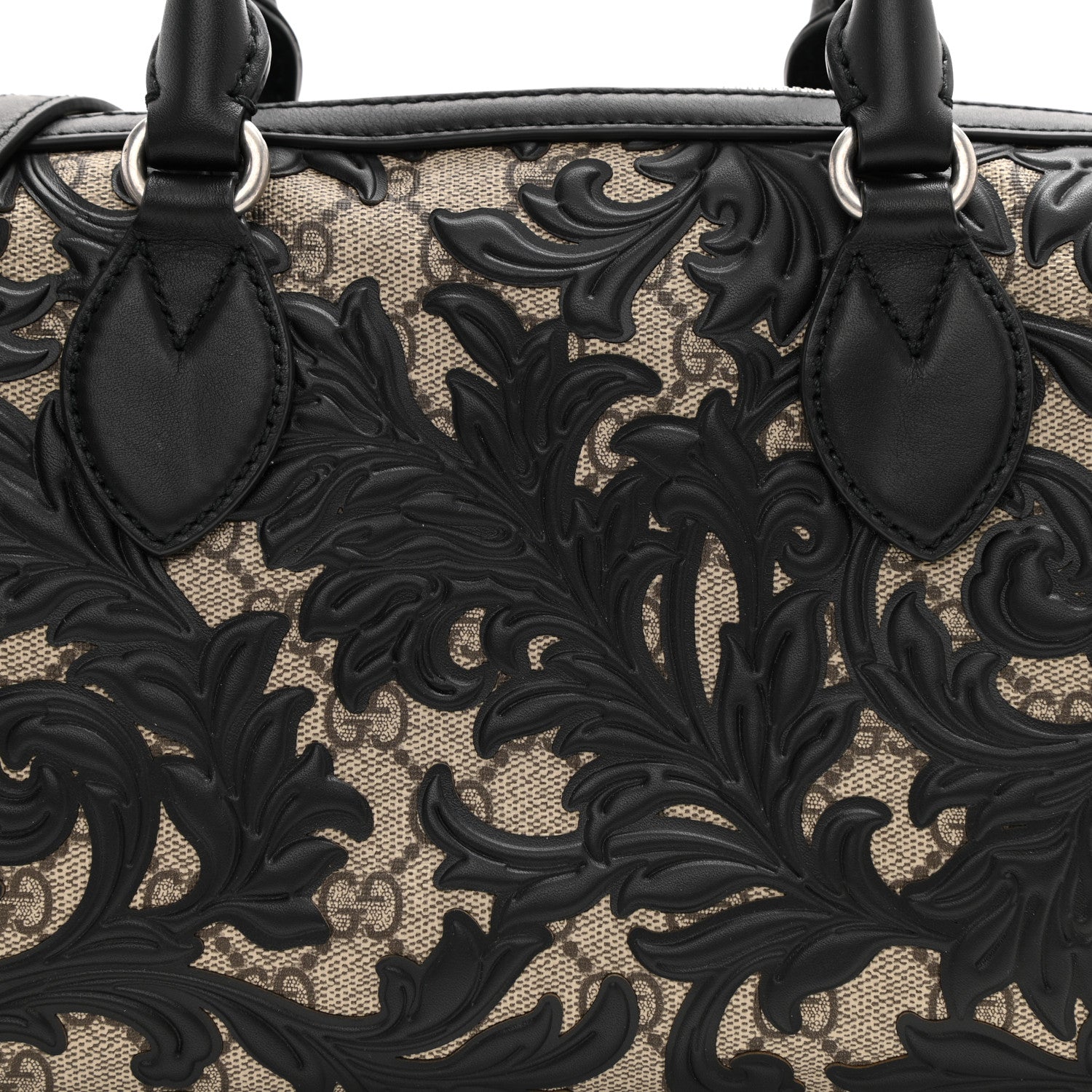 Gucci GG Supreme Monogram Arabesque Small Boston Black 15 of 15