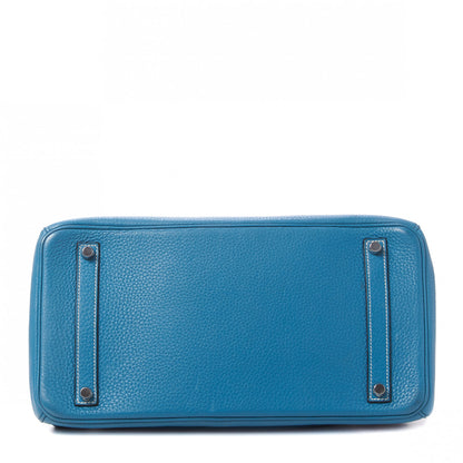 Hermes Togo Birkin 35 Blue Jean 7 of 31