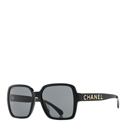Chanel Acetate Square Sunglasses 5408-A Black 1 of 7