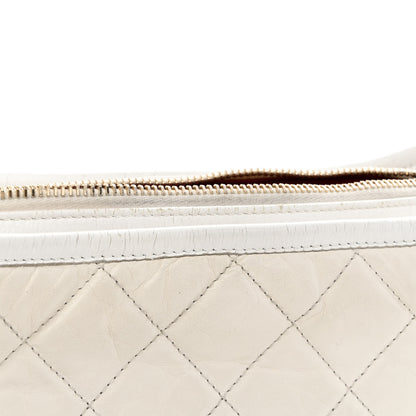Chanel Aged Calfskin Quilted Small Gabrielle Hobo White 11 of 18