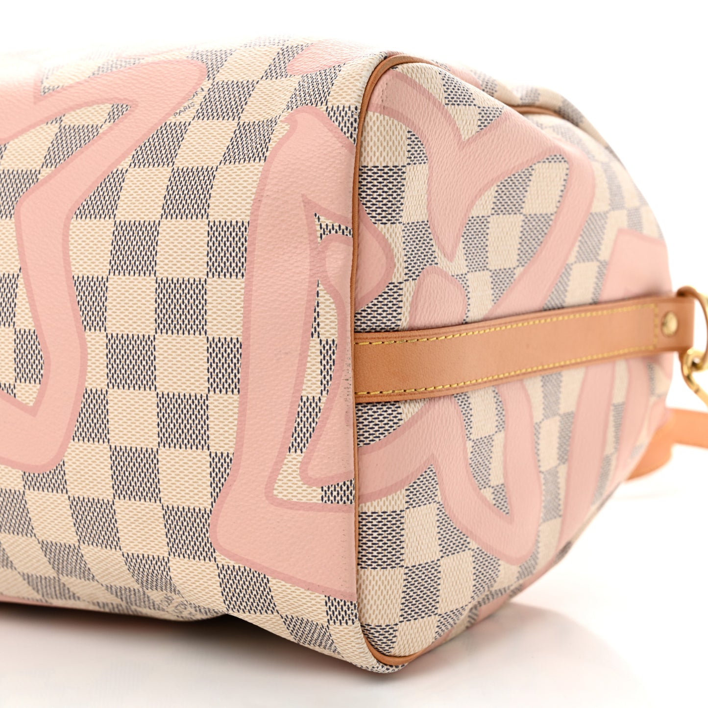 Damier Azur Tahitienne Speedy Bandouliere 30 Rose Ballerine