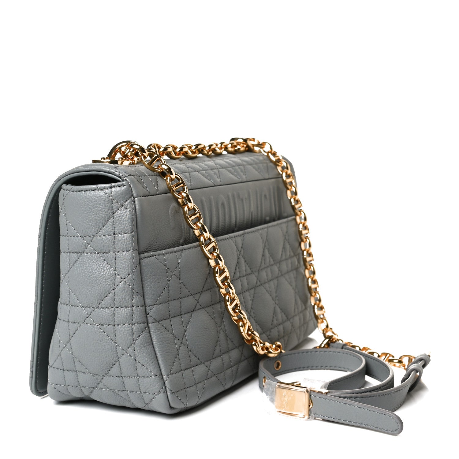 Christian Dior Lambskin Cannage Medium Caro Bag Grey 3 of 16