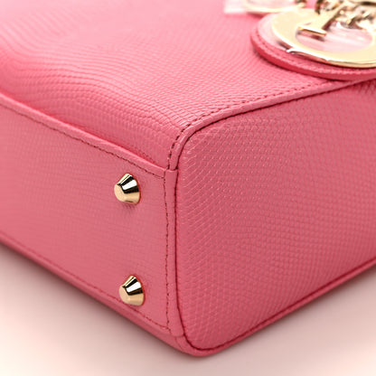 Christian Dior Lizard Mini Lady Dior Pink 8 of 8