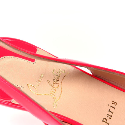 Christian Louboutin Patent Clare Sling 80 Pumps 41 Fluo Rose 10 of 11