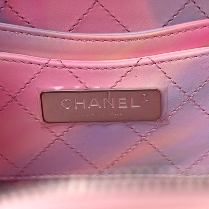 Chanel PVC Patent Calfskin Patent Lambskin Vertical Vanity Case Pink 7 of 10